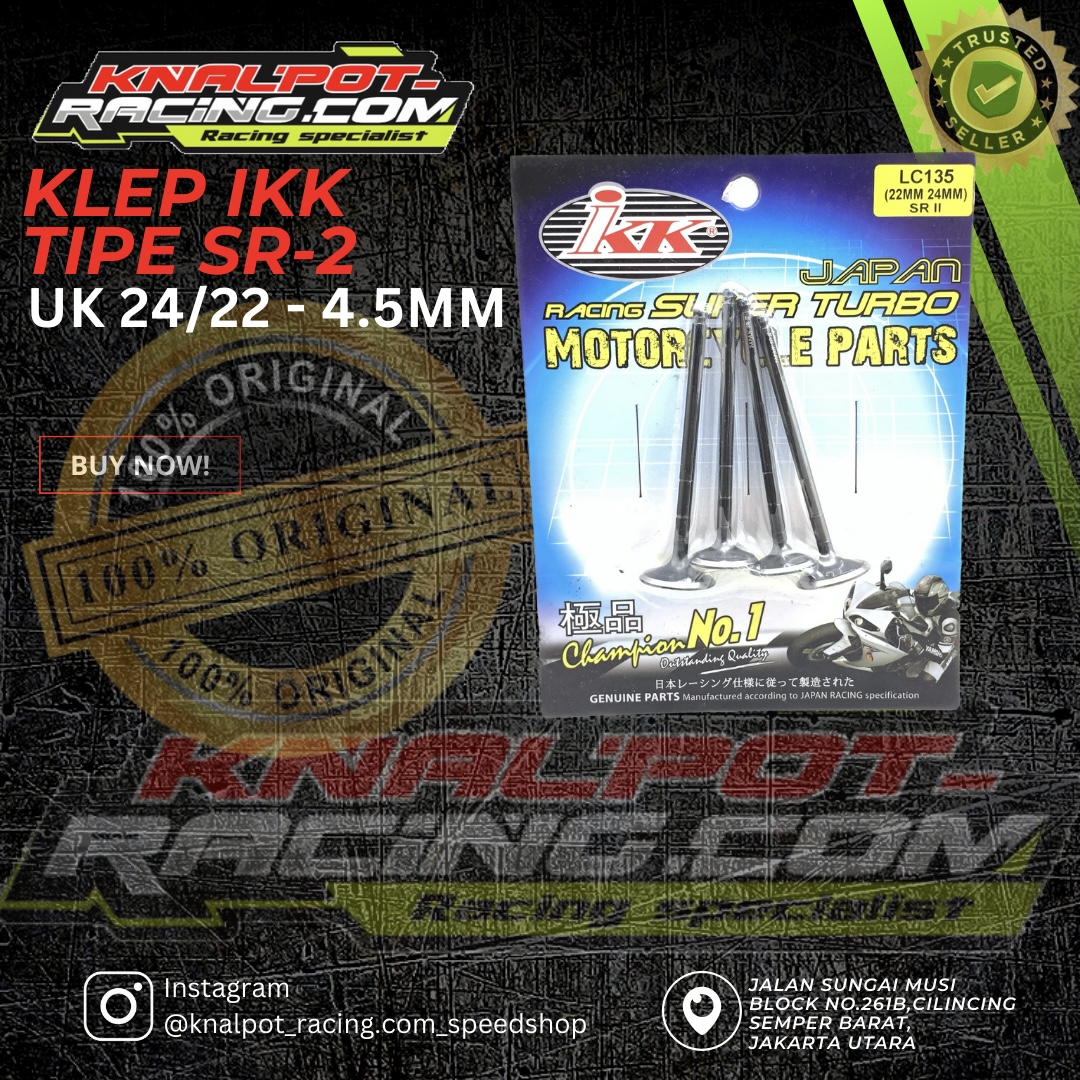 KLEP IKK TIPE SR-2 UKURAN 22-24 DIAMETER 4.5MM IKK